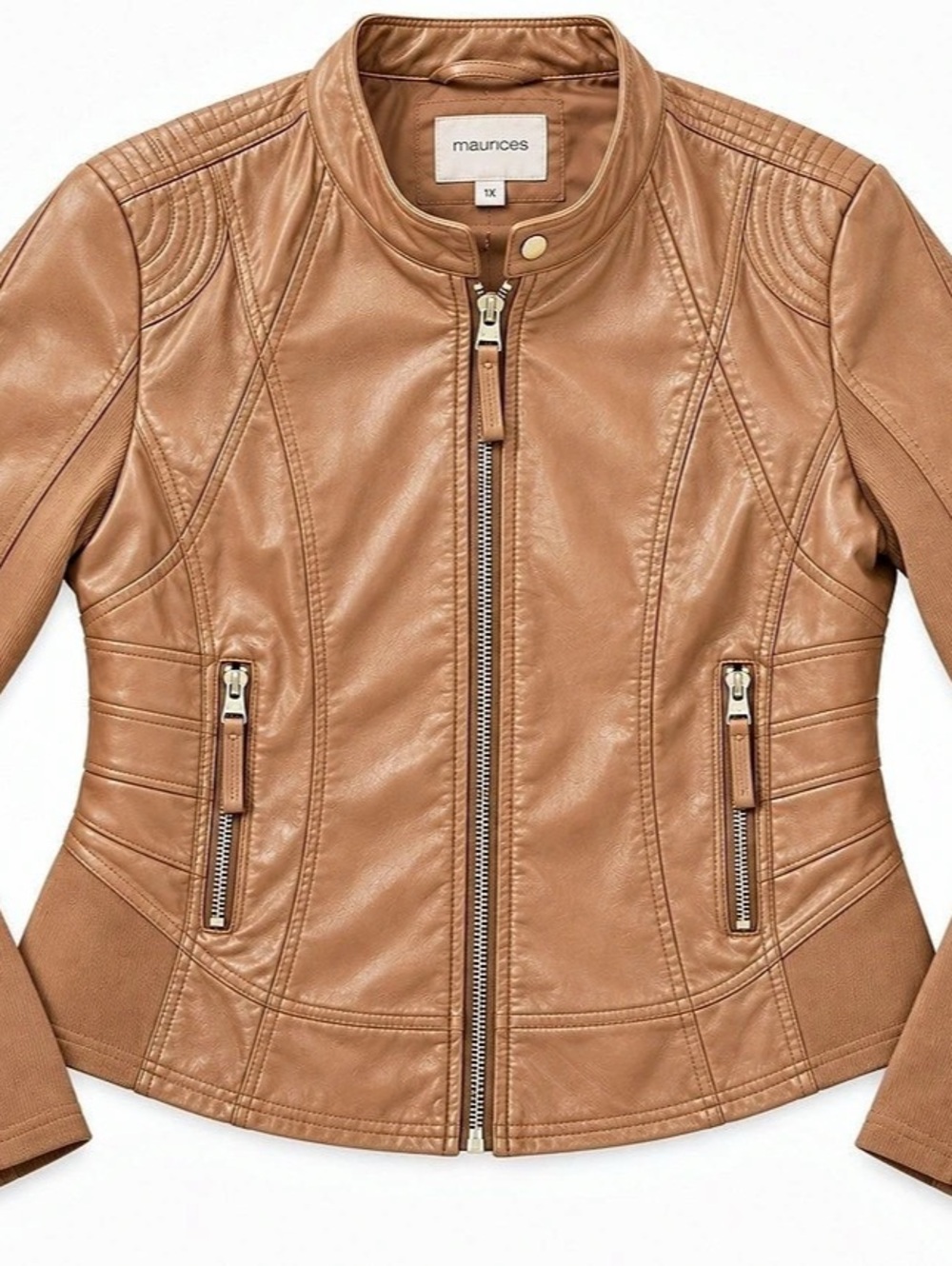 Maurice’s Brown Moto Jacket Size 1X Like New